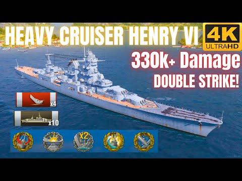 Cruiser Henry IV: THE FLOATING NIGHTMARE deals 330K+ Damage & a Double Strike | World of Warships