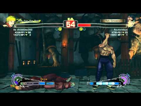 SSF4 AE: Its showtime360 (Ken) vs Ryukichikun (FeiLong) - Ranked Match (720p HD)