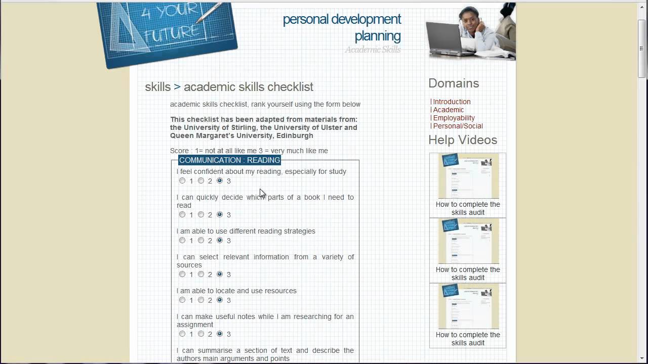 Skills Audit Instructions - Part 1