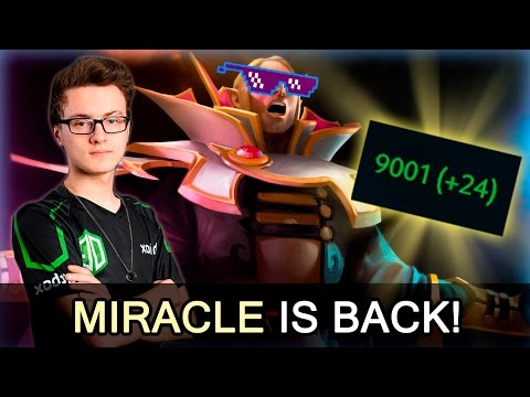 Miracle is back to 9000 MMR — Invoker god