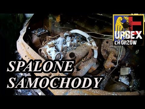 Spalone samochody w opuszczonej fabryce Urbex Chorzów