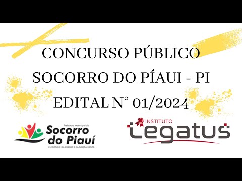 SOCORRO DO PÍAUI - (PI) - CONCURSO PÚBLICO - LEGATUS