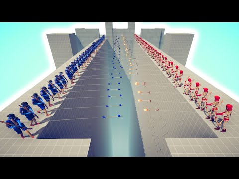50x vs 50x RANGED TOURNAMENT - Totally Accurate Battle Simulator TABS
