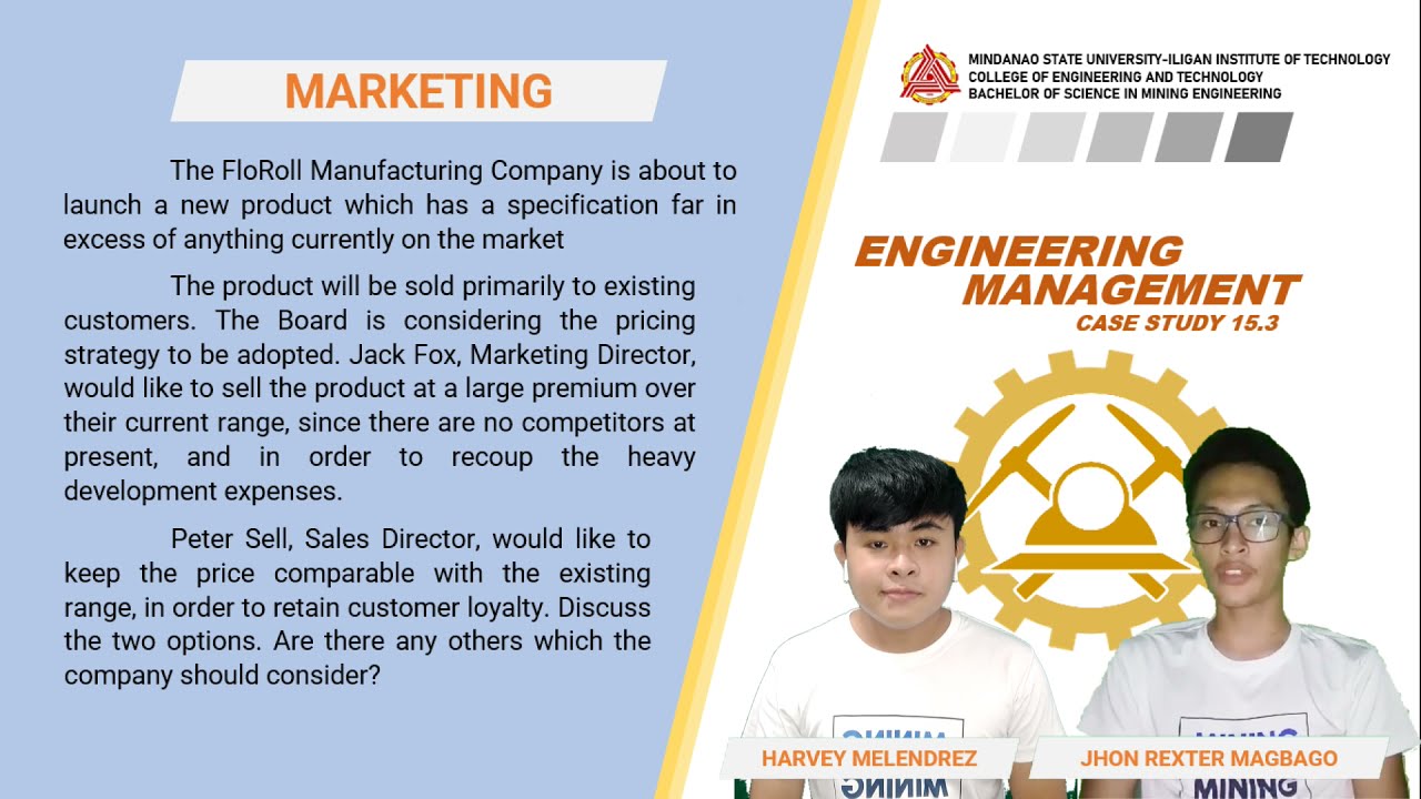 Engineering Management: Case Study 15.3