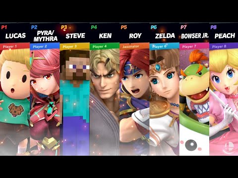 Super Smash Bros Ultimate 8 Player Smash Gameplay In Kalos Pokemon League
