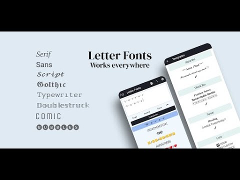 Letter Fonts - Stylish Text Video