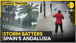 Storm Leonardo Batters Spain’s Andalusia, Torrential Floods Engulf Granada Province | WION
