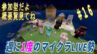 マイクラ　参加型　live勢　18時～22時・・＃16