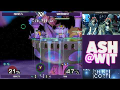 Ferocitii (Peach) vs Vavv (Falco) - ASH@WIT #94 Melee Winner's Bracket