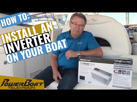 How to install a ProMariner True Power Inverter to run a AC powered items like a TV | My Boat DIY