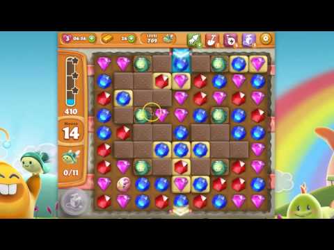 Diamond Digger Saga Level 709 (no boosters or extra moves)