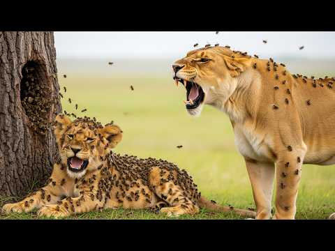 Bees Attack Lion Cub – What the Mother Did Was Unbelievable