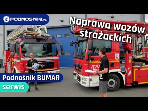 Naprawa pojazdów straży pożarnej. Serwis podnośników na samochodzie marki Bumar. | #wyższypoziom