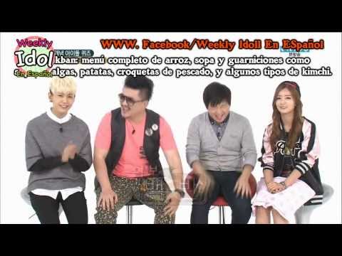 [Sub Español] 131120 Ep 122 Weekly Idol - Ranking con Ilhoon & Bomi