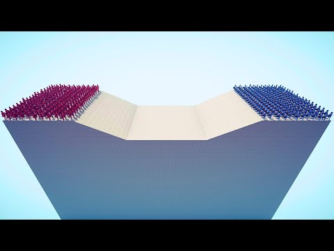 50x CLASSIC MELEE UNITS vs 50x CLASSIC RANGED UNITS - TABS - Totally Accurate Battle Simulator