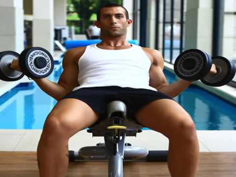 Seated incline dumbbell curls