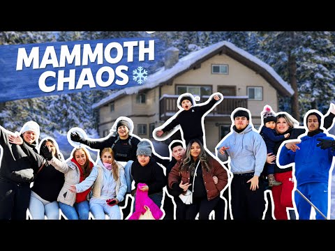 FAMILY TRIP TO MAMMOTH ❄️| SLEDDING, SNOW & CHAOS PT 1