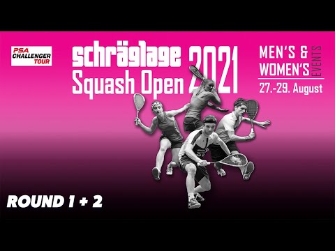 Squash: Schräglage Open 2021 - Rd 1 + Rd 2
