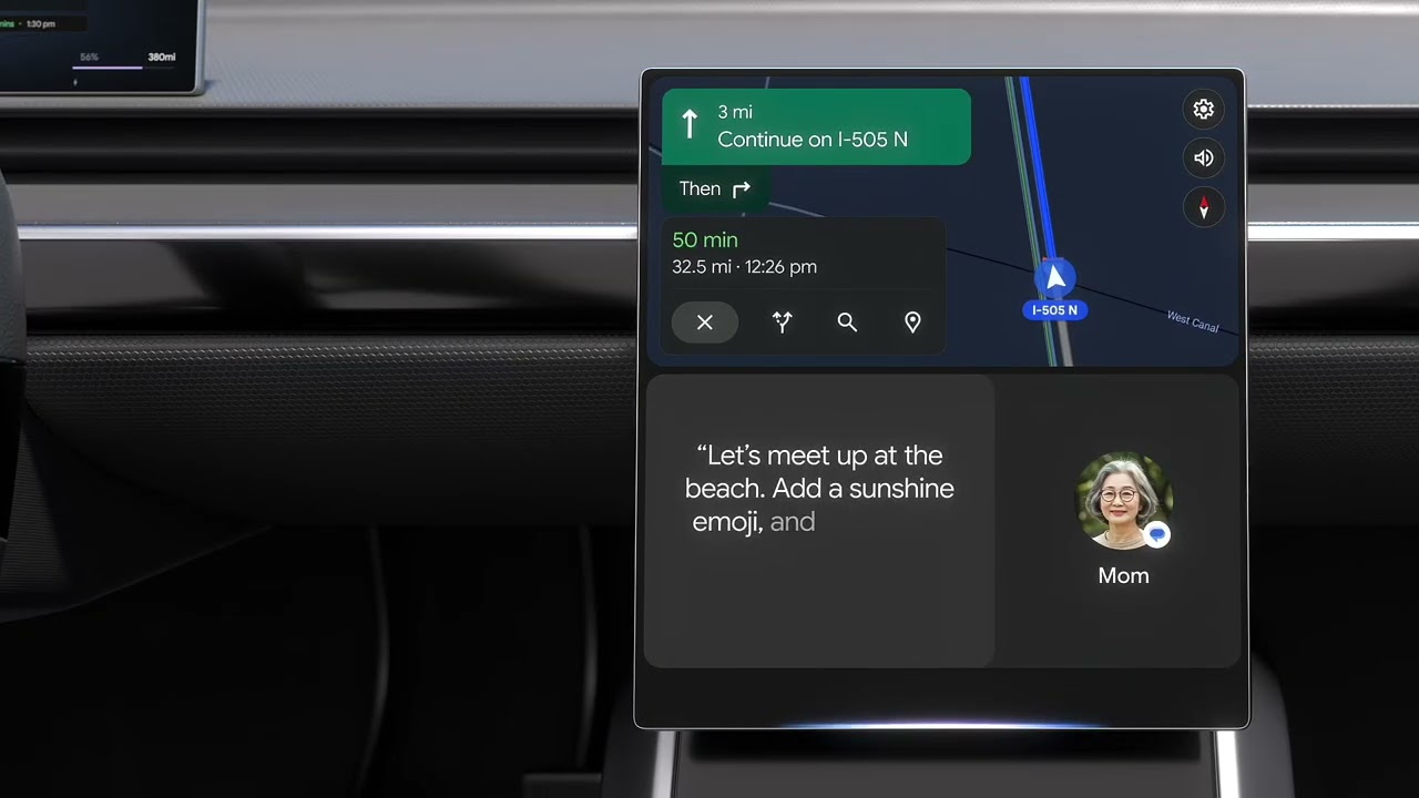 Gemini in Android Auto - YouTube