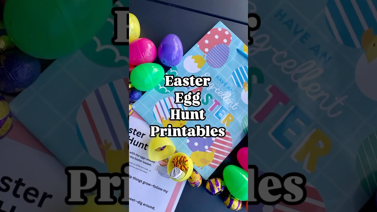 Download your FREE Easter Egg Hunt Clues!! #easterhunt #printables #freebies #eastereggs