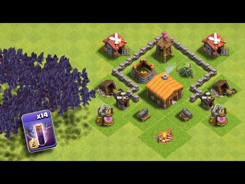 Bat Army vs Every Town Hall | Clash of Clans