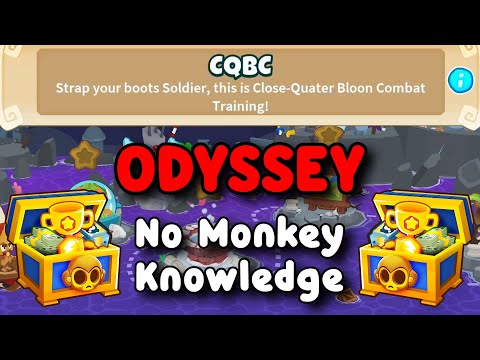 BTD6 Odyssey | No Monkey Knowledge Guide | Hard Mode Tutorial | CQBC