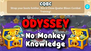 BTD6 Odyssey | No Monkey Knowledge Guide | Hard Mode Tutorial | CQBC