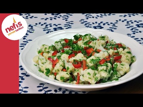 Karnabahar Salatası Tarifi | Sebze Salatası Tarifi Video