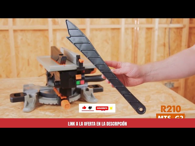 Vídeo relacionado con Evolution Power Tools R210MTS-G2 Sierra híbrida convertible de mesa/ingletadora, compacta y portátil, corte multimaterial, corta madera, metal, plástico, etc.; incluye una hoja de 210 mm