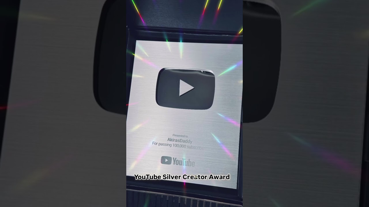I won a YouTube Creator Award, which I had completely forgotten about. #youtubecreatorawards