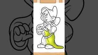 Coloring Dopey | Disney Coloring World App