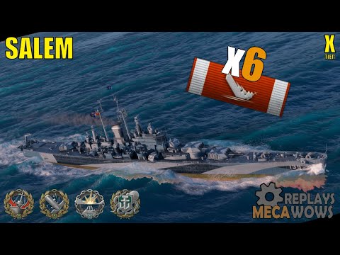 Salem 6 Kills & 218k Damage | World of Warships Gameplay