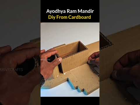 Make ayodhya ram mandir | How to make ram mandir with cardboard