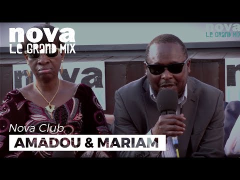Amadou et Mariam dans le Nova Club en direct de Cannes