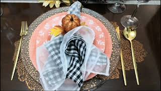 DECORACIÓN DE OTOÑO, MESA DE COMEDOR