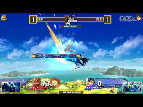 PSpA 2018 - Hero (Fox) vs SoxJoe (Bayo) - Winners Round 3 - Super Smash Bros. for Wii U