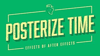 Posterize Time — Effects of After Effects