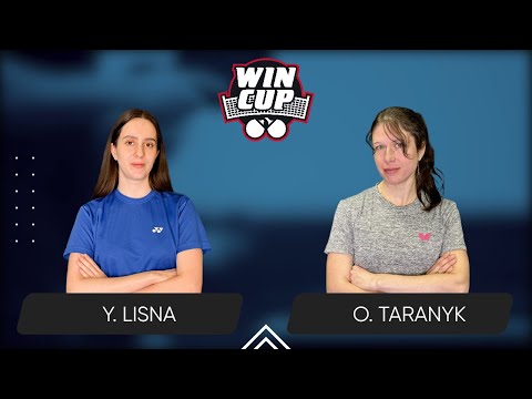 08:00 Yaroslava Lisna - Olena Taranyk 13.03.2025 WINCUP Women Professional. TABLE 1
