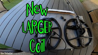Metal Detecting w/LARGER Coil