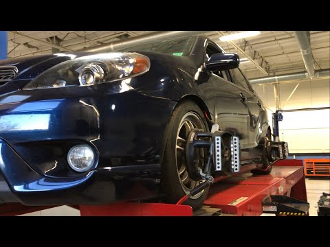 Clayton’s Toyota Matrix XRS gets a massive suspension / Brake overhaul!