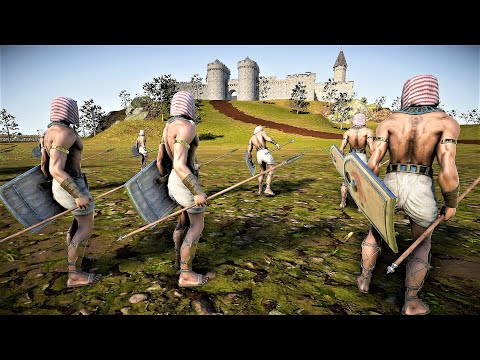 1,200,000 Egyptian Spearman Lay Siege To Roman Castle | Ultimate Epic Battle Simulator 2 UEBS 2