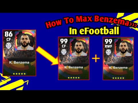 Karim Benzema Max Level Training Tutorial In eFootball 2023 || How To Max K Benzema In efootball/Pes