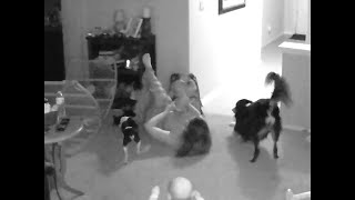 Mom Trips Over Baby Gate