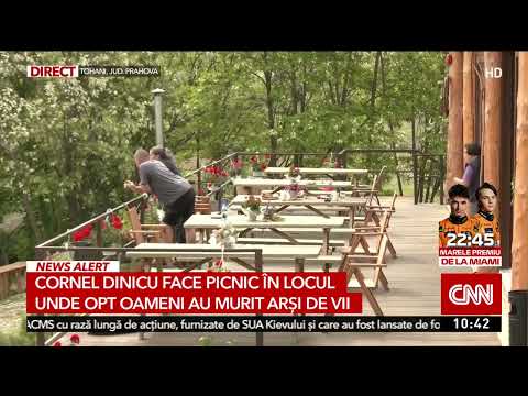 Cornel Dinicu face picnic de Paşte la Ferma Dacilor, locul unde au murit opt oameni