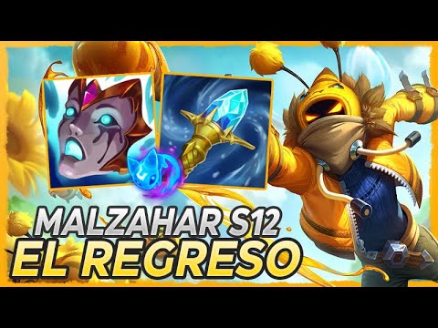 😱 ¡VOLVEMOS A LA ACCIÓN! MALZAHAR EN LA S12 Y HABLAMOS DEL CANAL 😱 Malzahar Mid Gameplay + Guía S12