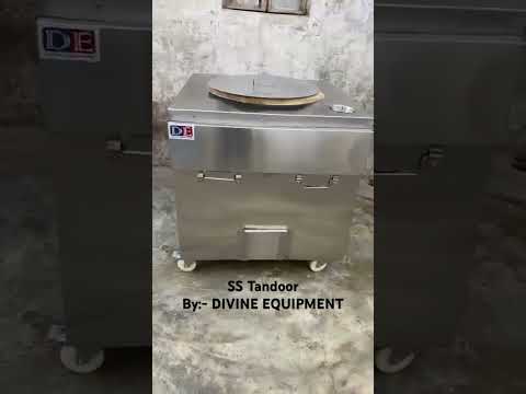 Stainless steel square ss tandoor bhatti, for restaurant