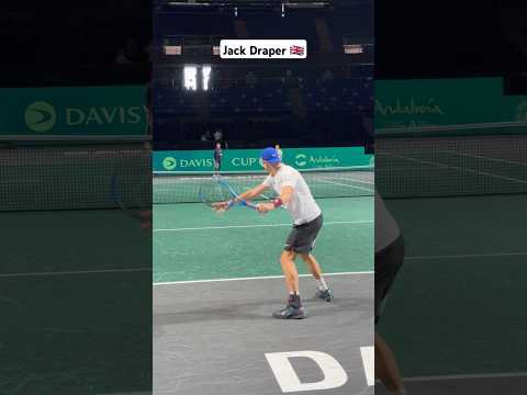 Jack Draper's forehand: huge wrist action #tennis