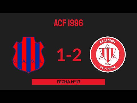 ACF 1996 - Fecha N°17 - San Lorenzo (Cordoba) 1-2 Alumni