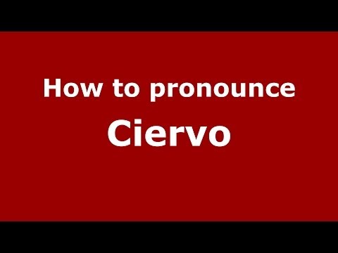 How to pronounce Ciervo (Italian/Italy) - PronounceNames.com