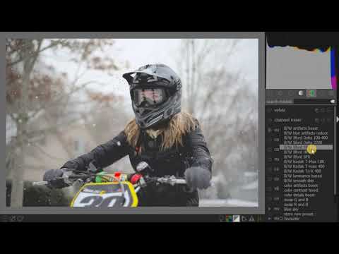 A Girl on the Dirt Bike - Nikon D600 + Darktable